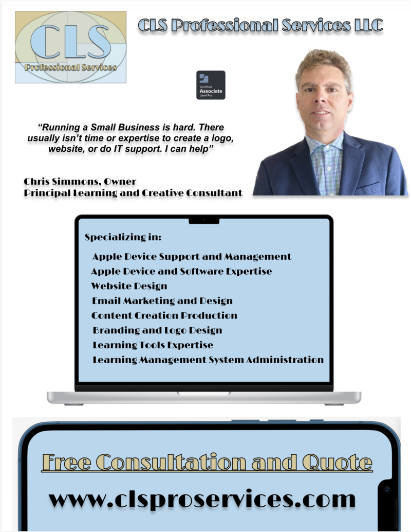 Flyer created in pages